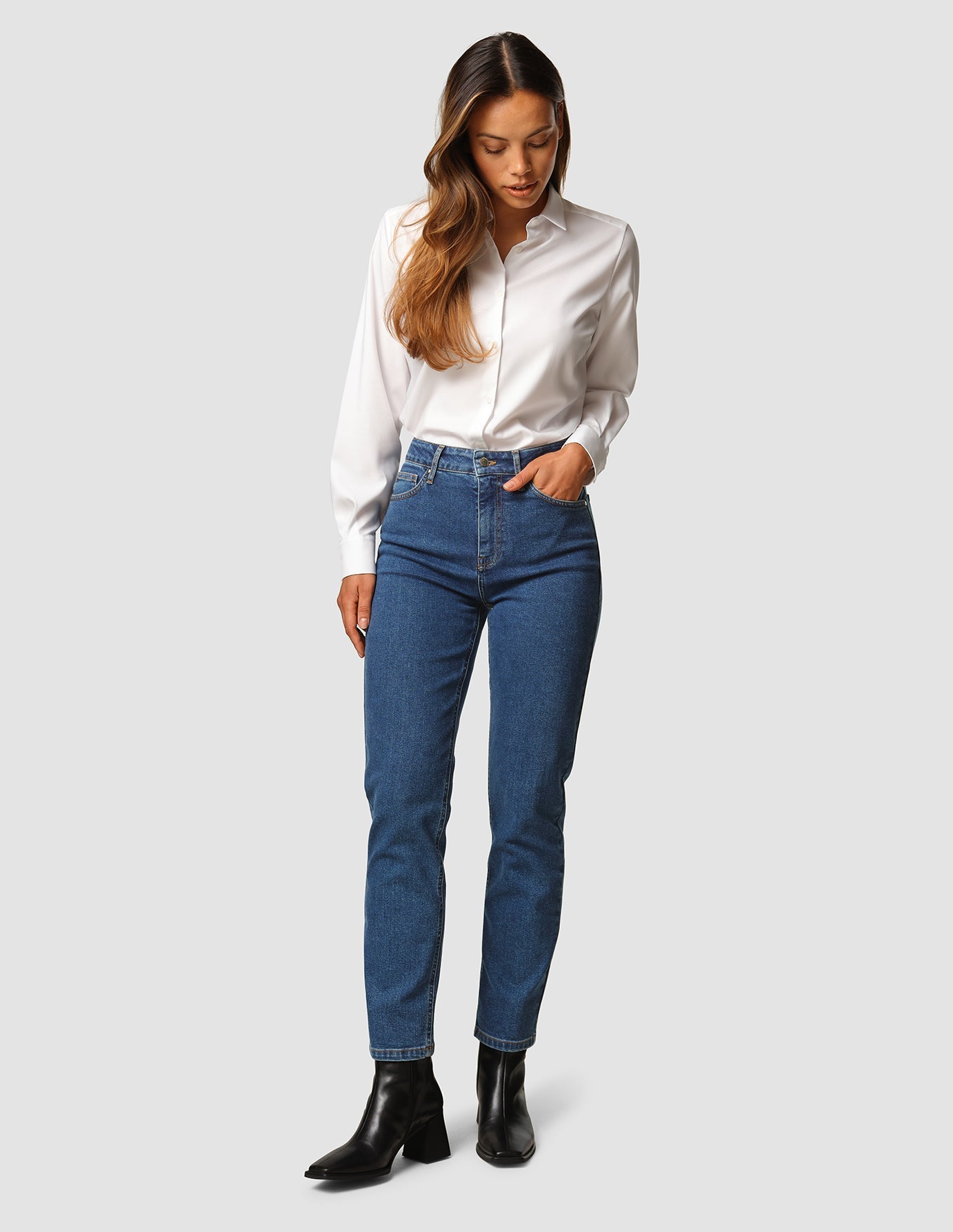 Jeans Tapered Medium Blue